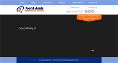Desktop Screenshot of epfootandankle.com
